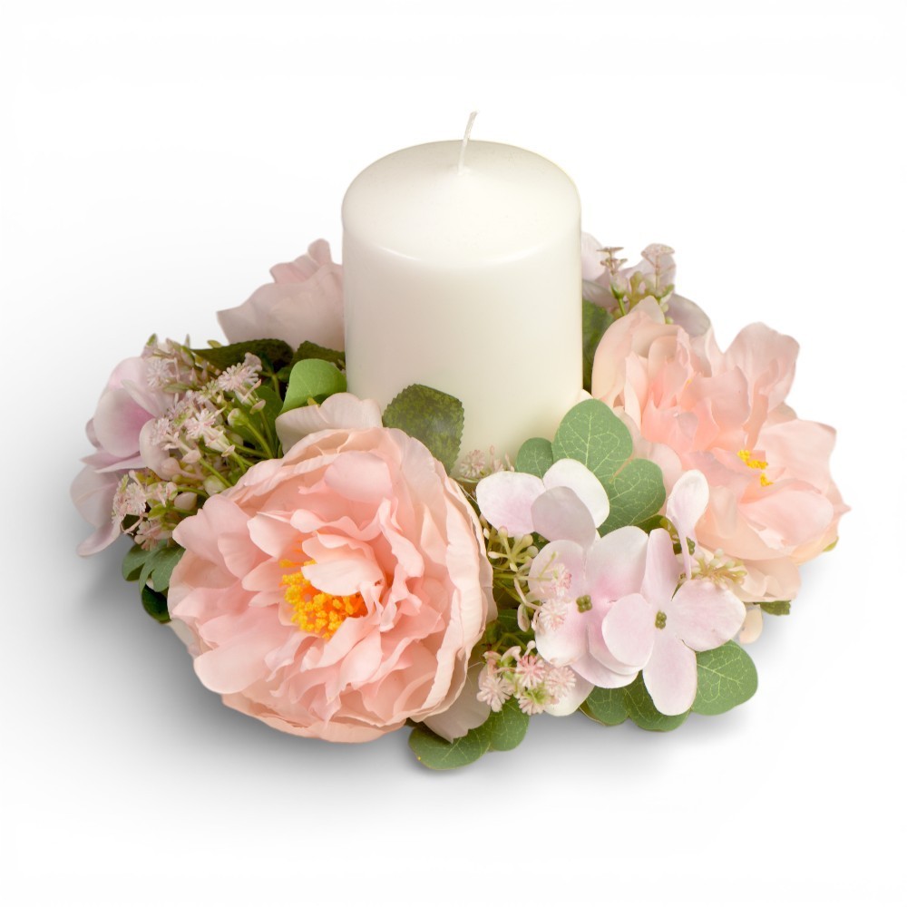 GIROCANDELA PEONIA D25 ROSA CHIARO